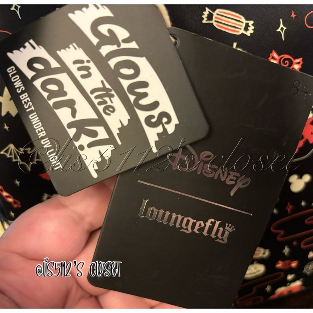 Loungefly x Disney Mickey & Minnie Halloween Ears Glow-in-the-Dark Mini Backpack - Picture 11 of 16